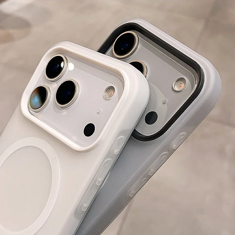 Luxury 2 IN 1 Magnetic Shockproof Case for iPhone 17 Pro Max Air 16 15 14 Plus 13 12 11 Liquid Silicone Magsafe Bumper Cover - Image 4