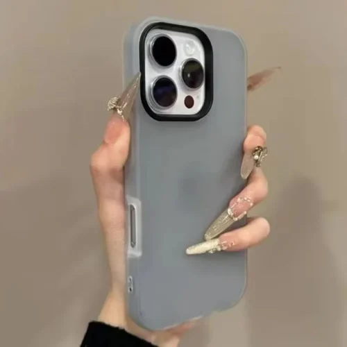 2-in-1 Soft Silicone Bumper Phone Case For iPhone 15 Pro Max Case iPhone 17 16 14 13 12 11 Pro Max Matte Drop Protective Cover