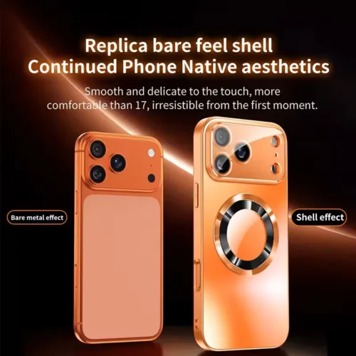 New Titanium Metallic Luxury Matte Case For iPhone 17 16 15 14 13 12 11 Pro Max For Magsafe Glass Lens Camera Protection Cover
