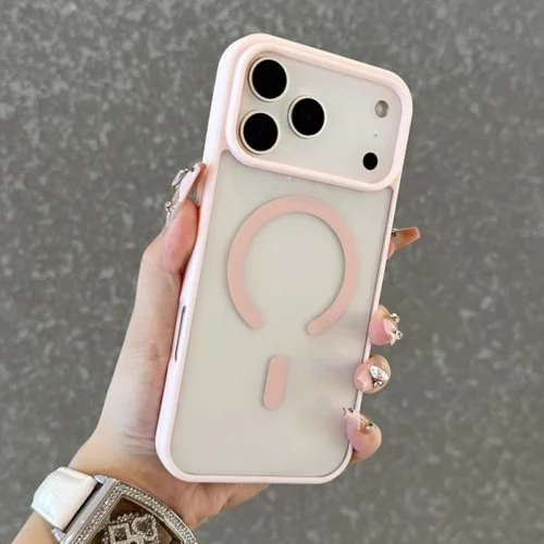 For Magsafe Transparent Phone Case for iPhone 17 Air 16 15 14 Plus 13 12 11 Pro Max Shockproof Magnetic Wireless Charging Cover