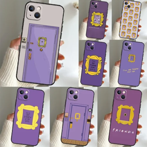 Monica’s Peephole Door Friends Phone Case For iPhone 16 14 13 12 11 15 17 Pro Max 15 16 Plus 13 Mini 16e 17 Air Funda Cover