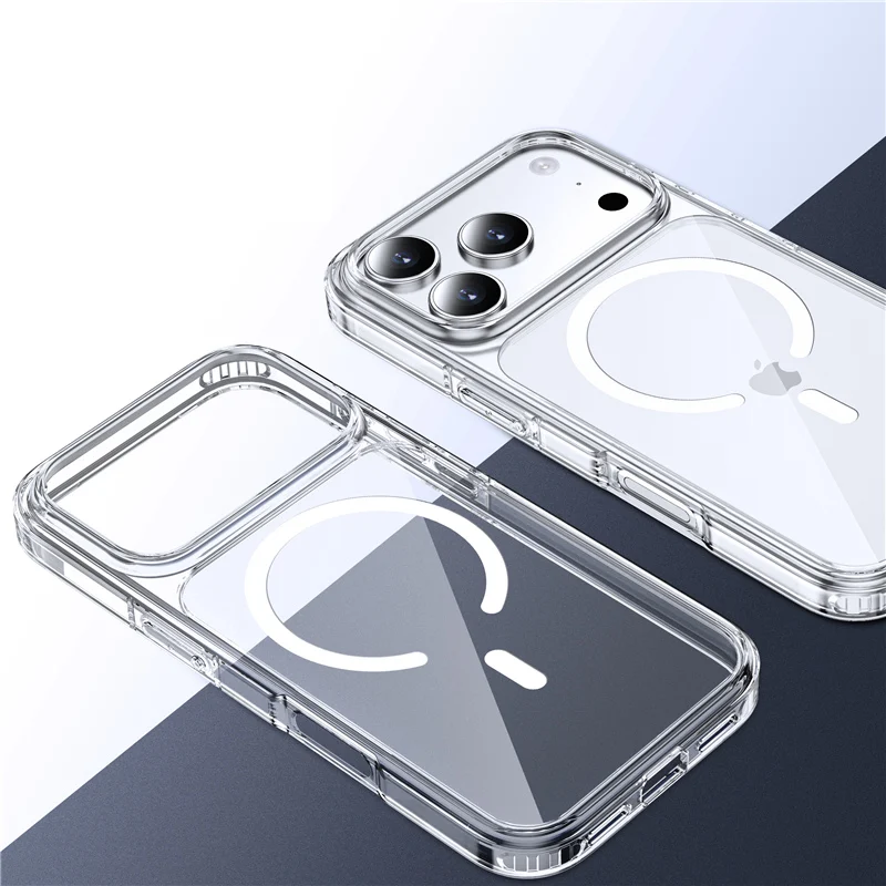 New Clear For MagSafe Case for iPhone 17 17 Air 17Pro 17 Pro Max Shockproof Wireless Charging Cover With Magnetic Feature - Image 4