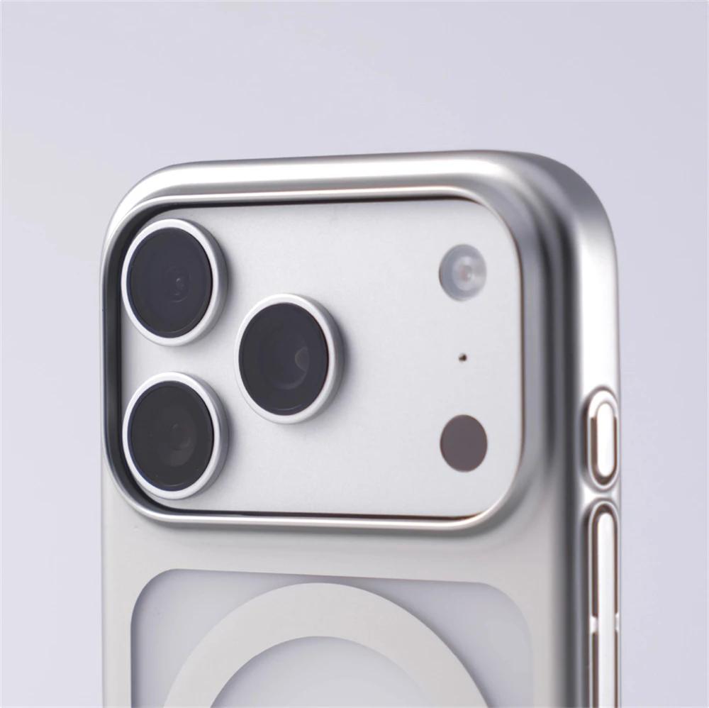 Ultra Thin Electroplating Matte Magnetic Hard PC Case For iPhone Air 17 Pro Max 16 15 14 13 For Magsafe Wireless Charging Cover - Image 5