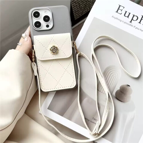 Phone Case For Xiaomi Redmi Note 12 Pro 5G 12S 9 9S 10 10S 11 11S 8 7 Pro 3D Flower Wallet Card Bag Crossbody Lanyard Soft Cover