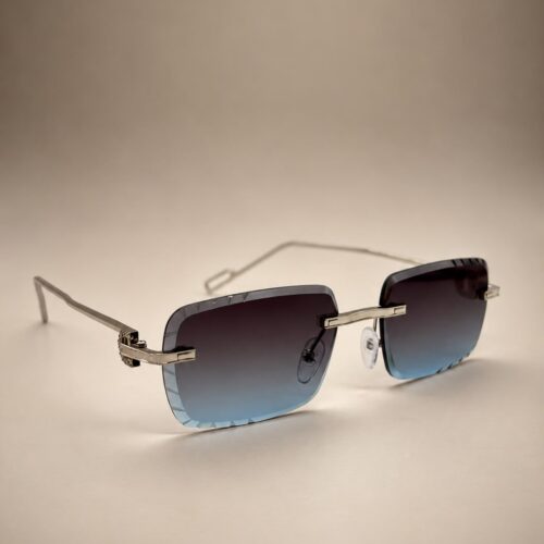Square rimless glasses Trend 2026metal high-grade men’s and women’s sunglasses street shot sunglasses Lunettes de soleil