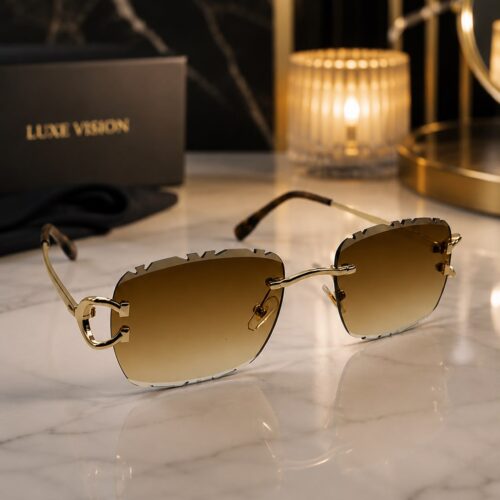 2026 Luxury Frameless Polarized Sunglasses – Trendy Unisex Side-Cut Irregular Design | Premium UV400 Protection | Perfect for Fashion, Travel, Parties & Everyday Style Lunettes de soleil