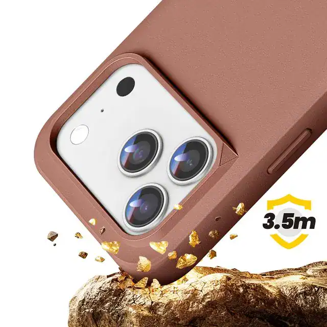 Luxury soft silicone case for iPhone 17 Pro Max with shockproof design.