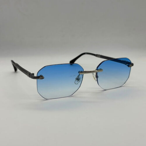 Cross-Border Ins Trendy Street Style Modern Charm Sunglasses Narrow Small Glasses European and American Rimless Sunglasses Lunettes de soleil