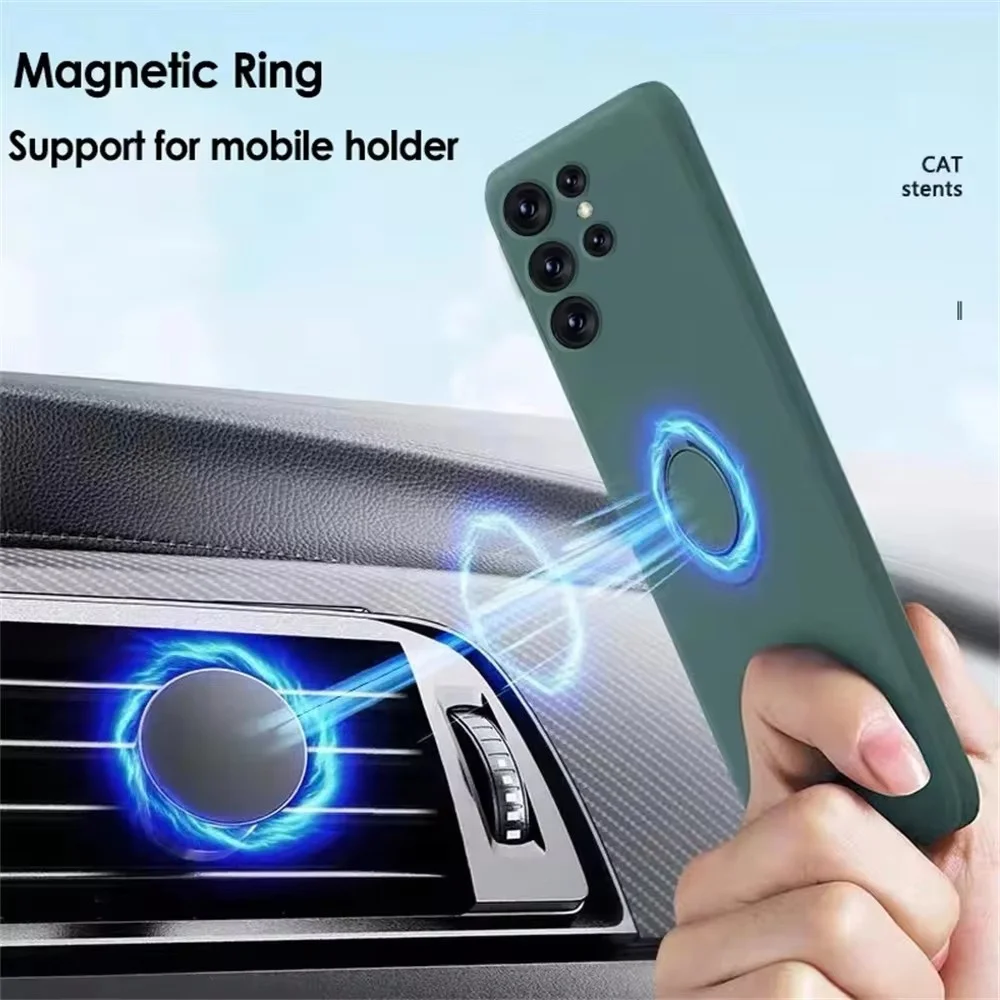 Coque Silicone Liquide avec Anneau Magnétique – Samsung Galaxy S26+ - Image 10