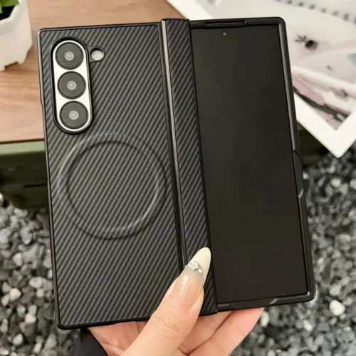 Coque Fibre de Carbone Charnière Magnétique – Samsung Galaxy Z Fold7