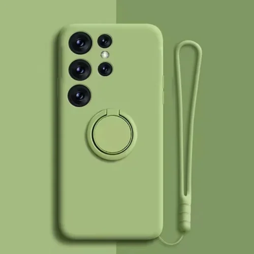 Coque Silicone Liquide avec Anneau Magnétique – Samsung Galaxy S26