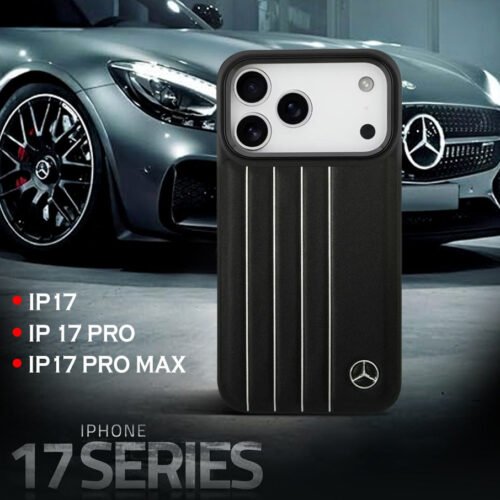 Luxury Triple Stripe Magsafe Sports Car Logo Leather Case for iPhone 13 14 15 16 17 18 Series | Slim Protective Back Cover